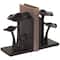 7.5" Dark Brown & Copper Mushroom Decorative Bookends, 2ct.